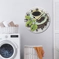 thumbnail image 7 of ZXCXRQFa Cup Coffee Bar Decor Wood Wall Clock Silent Non-Ticking Kitchen Desk Clock Battery Operated Analog Decorative Round Clocks 10 in Garden Home Decor, 7 of 7