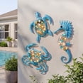 thumbnail image 2 of Lighted Outdoor Coastal Metal Wall Decor, 2 of 10