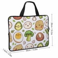 thumbnail image 2 of JRXY Cute Japanese Food Lamian Noodles Cabbage Broccoli Garlic Boiled Egg Neoprene Laptop Sleeve 15 Inch Tablet Cover 13inch, 2 of 5