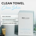 thumbnail image 6 of ISOCLEAN Face Towel - Box of 60 Make Up Remover Wipes, Disposable Towels Made with Soft Organic Cotton, Gentle On Sensitive Skin, Ideal for Facial Cleansing and Removing Cosmetic Residue, 6 of 8