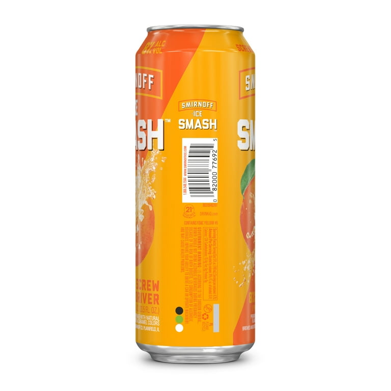 Smirnoff Ice Smash Screwdriver, Single Serve, 23.5 fl oz Can, 8