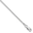 thumbnail image 3 of Sterling Silver Rhodium Plated 1.6mm Round Spiga Chain Necklace Size 16, 3 of 4