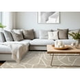 thumbnail image 2 of Rug Branch Art Organic, Tonal/Solid Cream Indoor Area Rug - 5' x 8', 2 of 8