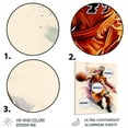 thumbnail image 3 of Designart "Dynamic Court Artist" Sport Basketball Metal Wall Art Prints, 3 of 5