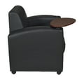 thumbnail image 4 of Nova Tablet Arm Vinyl Chair- Black/Java, 4 of 8
