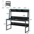 thumbnail image 7 of Tribesigns 47 inch Computer Desk with Hutch and Bookshelf, 7 of 7