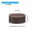 thumbnail image 2 of Uxcell Sujetador de Bucle de Cuero, 4 Pcs Sujetadores de Bucles de Cuero para Cinturones/Cintas de 1.3 Pulgadas de Ancho, Color Negro/Café, 2 of 7