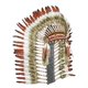thumbnail image 4 of Tocado de plumas inspirado en los americanos, sombrero de americanos para espectáculos de bailes de máscaras, 4 of 9