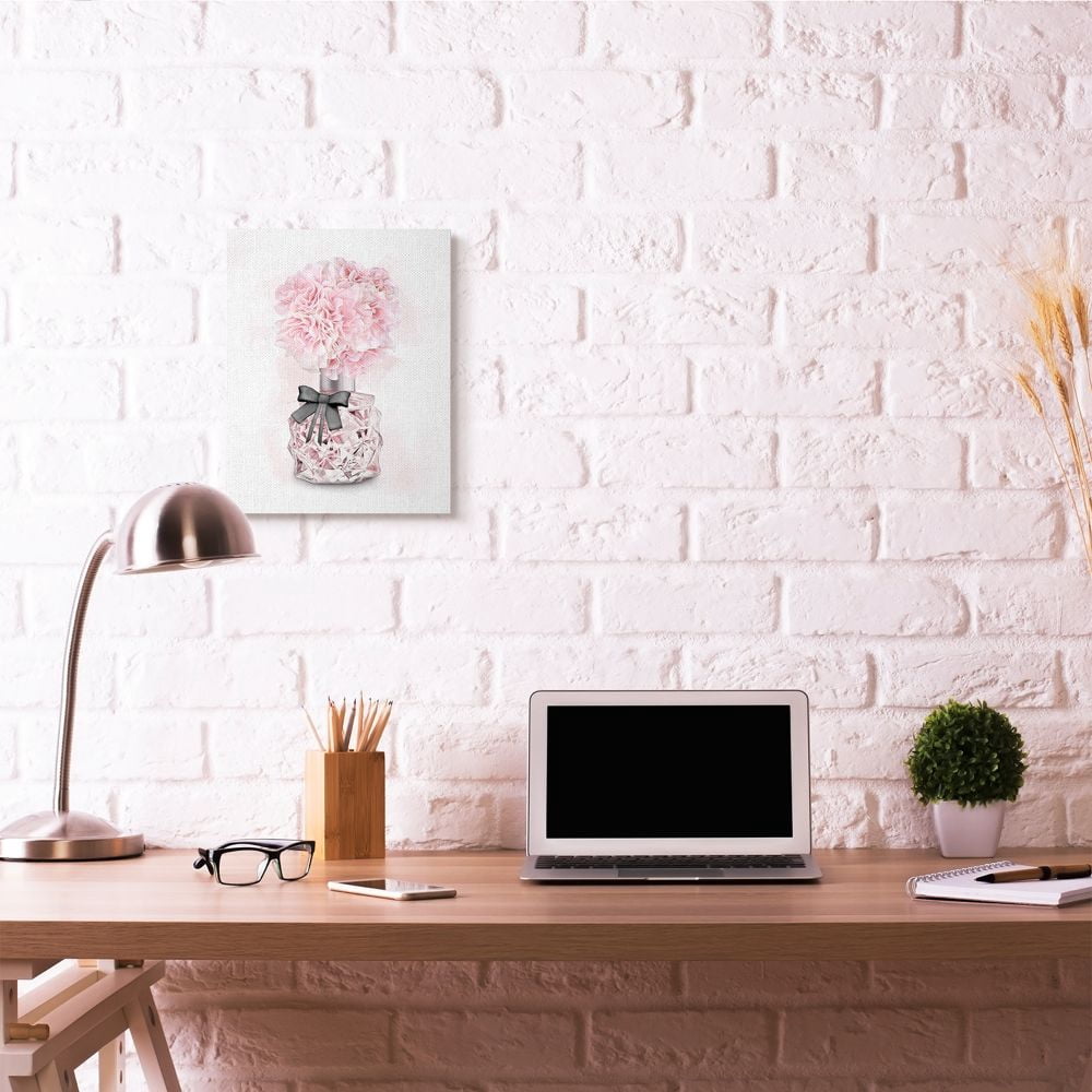 Stupell Industries Pink Flower Perfume Glam Fashion Design Canvas Wall Art by Ziwei Li