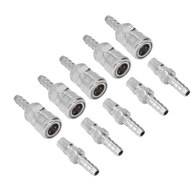 Kit de Raccordement et de Prise d'Air, Raccords d'Air en Acier Inoxydable, Raccords Pneumatiques à Raccord Rapide et Kit de Raccordement et de Prise d'Air pour, Tuyaux de Plomberie