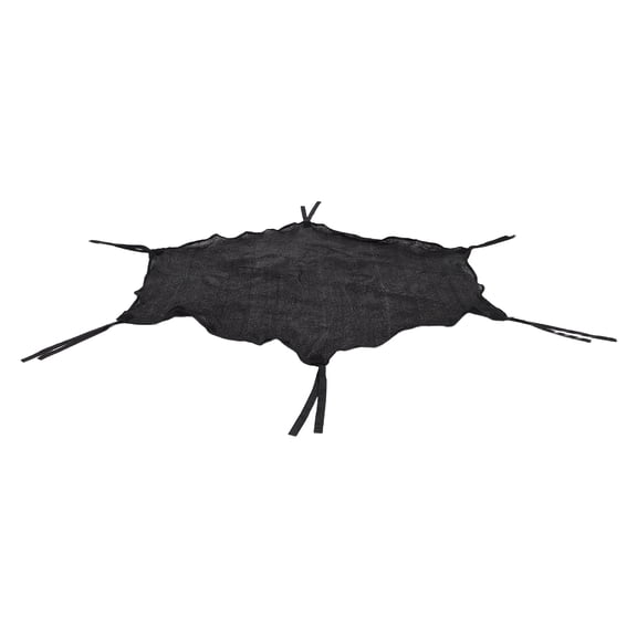 OULII Black Trampoline Shade Cover, Breathable Powder Coated PP Material for Outdoor