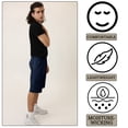 thumbnail image 7 of Men’s Knee-Length Cargo Shorts, Durable Utility Cargo Shorts for Men, Multi-Pocket Design with Adjustable Waist, Relaxed Fit Outdoor Casual Shorts (Navy - S), 7 of 7