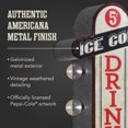 thumbnail image 6 of Licensed Pepsi Bottle Double-Sided LED Plaque 25" Vintage Light Up Wall Decor Retro Soda Logo Marquee Sign for Man Cave Bar Garage Game Room Battery Powered Metal Wall Art, 6 of 7