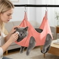 thumbnail image 6 of Dog Grooming Hammock Harness, Pet Hammock for Grooming with 2 S Hooks, Dog Sling Harness for Cats&Dogs Teeth Cleaning, Shower, Nail Clipping Small&Medium Breed (Pink M), 6 of 6