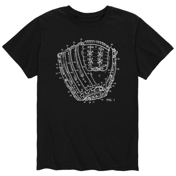 Instant Message - Ball Glove Rendering - Men's Short Sleeve Graphic T-Shirt