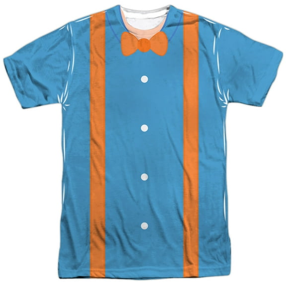 Blippi Cartoon Costume 100% Polyester Adult Costume T Shirt for Men & Women, Small