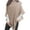 Khaki, variant on Teen Girls Breathable Neck Warmer Autumn and Winter Cape Cape Fringe Horn Buckle Solid Color Irregular Double Fringe Cape Cape Warm and Thick(Beige,One Size)