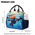 thumbnail image 5 of Kuiaobaty Cute Dolphin Print Backpack and Lunch Bag Set for Boys Lightweight Backpack Pencil Case with Zipper Roomy Sturdy Bookbag and Water Bottle Sleeve for School, 5 of 7