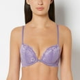 thumbnail image 1 of Push Up Plunge bra with Romantic Lace in Purple Haze, 1 of 5
