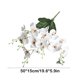 thumbnail image 3 of Simulación de flores, 5 tenedores, mariposas, orquídea, película, mango pequeño, luces de flores, arreglo floral de lujo para el hogar, sala de estar, flores falsas, decoraciones para bodas, fiestas,, 3 of 6