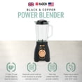 thumbnail image 4 of Haden Stainless 1.75 Liter Glass Jug 700W Motor Power Blender, Black/Copper, 4 of 13