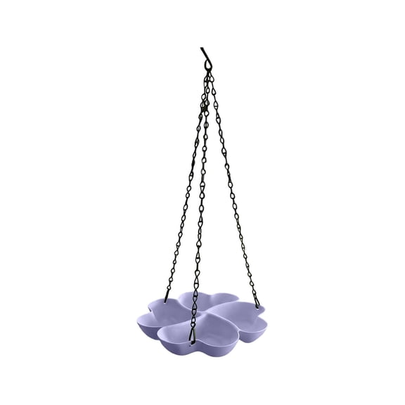 Four-Leaf Clover Bird Feeder and Waterer - Window Bird Feeder, Outdoor Hanging 4-Compartment Bird Feeder for Wild Birds and Pets, Garden Decoration Gift (5 Colors)