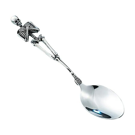 

Moocorvic Creative Titanium Steel Skeleton Fork Spoon Fork Spoon Western Tableware