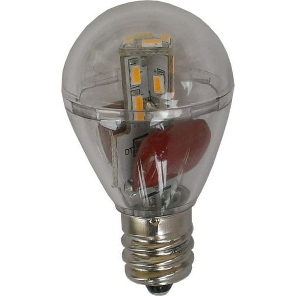 Multipack of TWO (2) of LED S8 E12 110VAC Omni Bulb Clear Cover