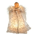 thumbnail image 2 of Kurt Adler UL 10-Light 9-Inch White/Silver Angel Treetop, 2 of 8