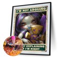 thumbnail image 1 of Cuadros Decorativos 5D DIY Diamond Painting Kits Full Round Drill Big Eyes Doll Cuadro de pared (B4737) Wdftyju embutido en tela, 1 of 8