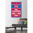 thumbnail image 2 of NBA Detroit Pistons - Champions 17 Wall Poster with Pushpins, 22.375" x 34", 2 of 4