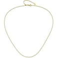 thumbnail image 4 of Avariah Diamonds 14K Yellow Gold Adjustable 1.2mm Sparkle Singapore Chain - 22"- Made In Italy, 4 of 8