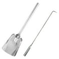 thumbnail image 4 of Long Foyer Ensemble d'Outils Pinces à Cheminée pour Camping Intérieur Extérieur Argent, 4 of 9