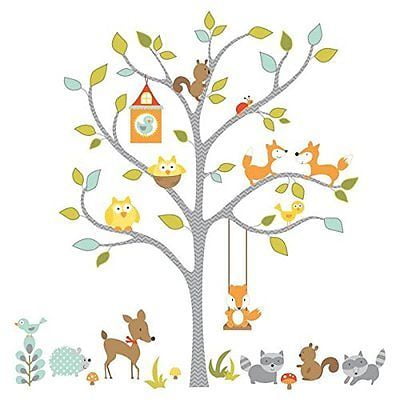 Woodland Fox and Friends Tree Peel and Stick Wall Decals