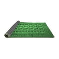 thumbnail image 2 of Ahgly Company Indoor Round Southwestern Emerald Green Country Area Rugs, 4' Round, 2 of 4