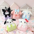 thumbnail image 2 of Manta creativa de dibujos animados My Melody Kuromi Cinnamoroll, manta cálida y reposacabezas para asiento de coche, almohada para la siesta, manta para niña, 2 of 5