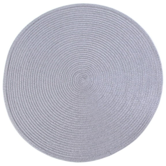 XKHAZA Round Braided Placemats Set of 4, Round Table Mats for Dining Tables Washable Kitchen Table Place Mats Indoor, Heat Resistant Non-Slip Kitchen Table Mats