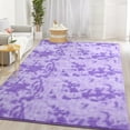 thumbnail image 6 of Large Ultra Soft Modern Area Rugs for Living Room Bedroom, 5x8 Feet Tie-Dyed Purple Thickened Memory Foam Indoor Carpets, Non-Slip Comfy Rug for Boys Girls Nursery Room Home Decor, 6 of 16