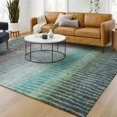 thumbnail image 6 of Addison Rugs Mayfield Premium Machine Washable Transitional Stripes Teal Rectangle Rug, 10' x 14', 6 of 6
