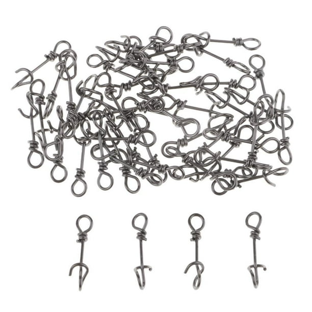 50 piezas inoxidable de bloqueo Clip de broches de presión de 18mm shamjiam Clips de Fastach de pesca