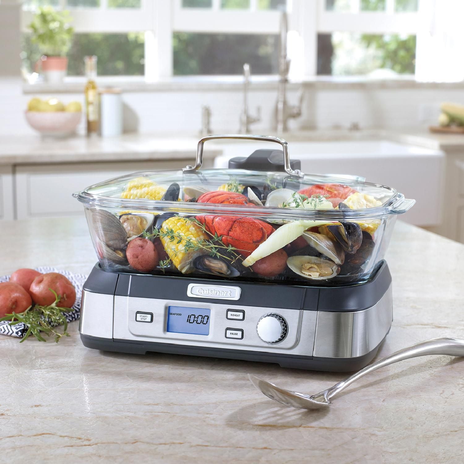 Cuisinart Stainless Steel Cook Fresh Digital Glass Steamer