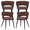 Brown, variant on KCC Velvet Woven Back Upholstered Dining Chairs Set of 2 with Gold Metal Legs for Dining Room, Kitchen, Living Room, Beige
