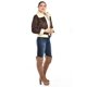 thumbnail image 2 of Chamarra tipo aviador con borrega Roman Fashion /Juvenil, 7524 (Cafe) cafe M, 2 of 5