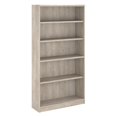thumbnail image 1 of Bowery Hill Furniture 5 Shelf Bookcase in Washed Gray, 1 of 4