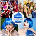 thumbnail image 3 of ikzee Coloring Hair Wax, Blue - Hair Styling Clay Washable - Temporary Hair Dye - Hair Color Wax For Women Men Kids Party Cosplay, 3 of 9