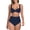 Navy Blue, variant on Women's Push Up Underwire Bikini Set Bathing Suits