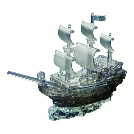 Deluxe 3D Crystal Puzzle - Black Pirate Ship (Best 3d Puzzles For Adults)