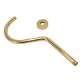 NPT Shower Head Extension Arm Brushed Gold S Shaped Gooseneck Stainless Steel Shower Head Pipe