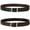Black/Brown, variant on Reversible Buckle Fashion Genuine Leather Belt For Women Youth Kids Girl and Boy