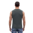 thumbnail image 4 of Domuza Tank Top for Men Classic Quick-Dry Sleeveless Vest Tops Summer Breathable Casual Tshirt Workout Muscle Gym Tanks Dark Gray M, 4 of 6